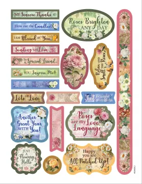 Patchwork Roses Die-Cut #2 OOPs